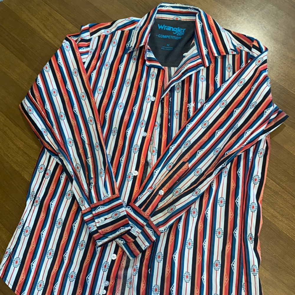 Wrangler 20X competition Shirt size Medium mens